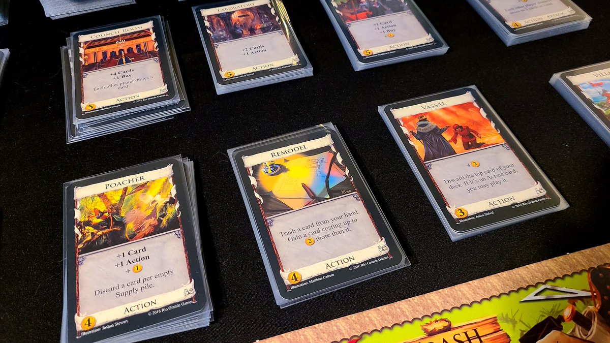 TFTG_Podcast's tweet photo. #Dominion:

Father of deckbuilding games, it plays well at 2, is very dynamic, and the variable setup makes it very replayable🏰

Precursor de los juegos de deckbuilding, funciona genial a 2, los turnos son dinámicos y las diferentes pilas de acciones le dan mucha rejugabilidad🪙 https://t.co/JTUYnYxud5
