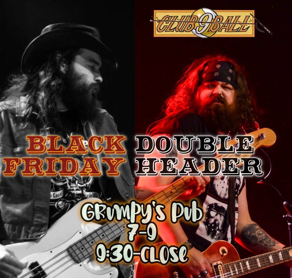 Rock off your turkey and pie at <a href="/GrumpysPub/">GrumpysPubFalmouth</a> Falmouth.  Doubleheader! #club9ball #c9b #BlackFriday
