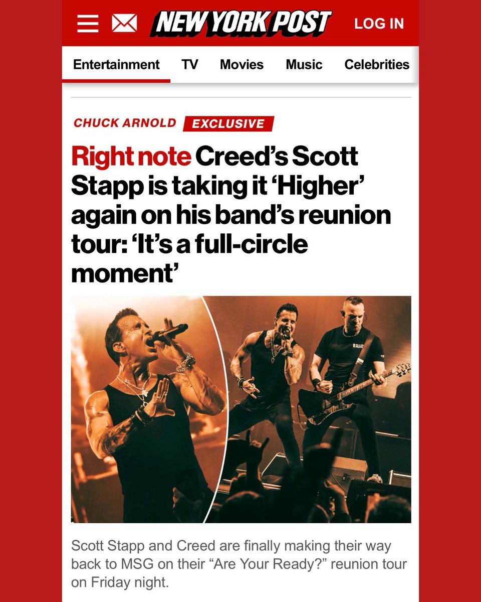 Thank you <a href="/nypost/">New York Post</a> and Happy Thanksgiving to all🙏🏼 See you <a href="/TheGarden/">MSG</a> tomorrow #newyork #areyouready #creed #higherpower #grateful #godisgood #madisonsquaregarden #energy

nypost.com/entertainment/