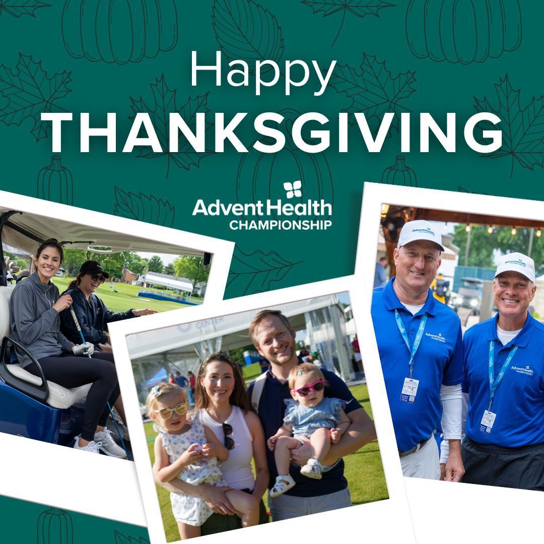Feeling extra thankful this year for each and every one of you. Happy Thanksgiving from our team to yours!

#AdventHealthChampionship #ItsMoreThanGolf #KCHeartland