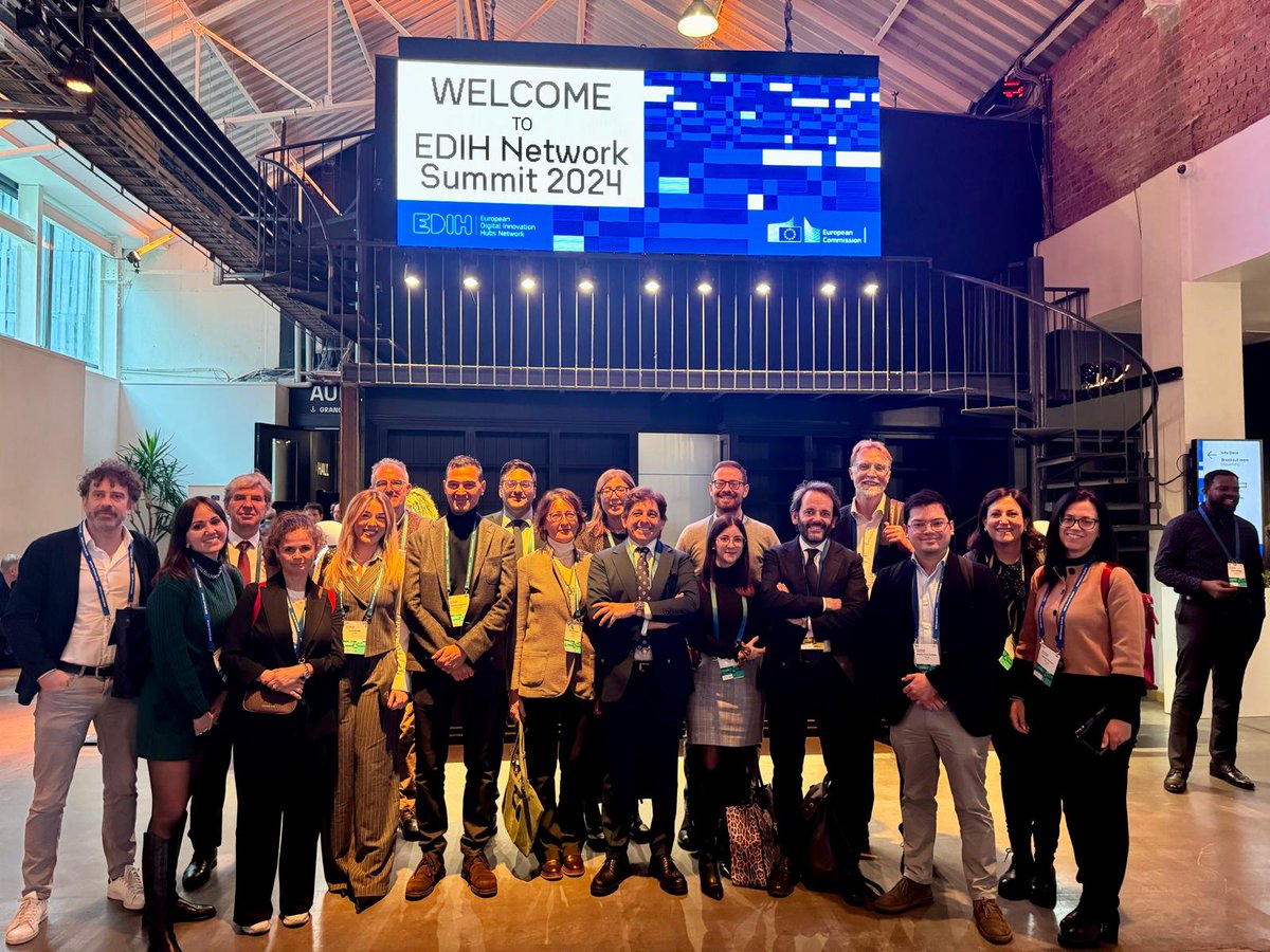dante_edih's tweet photo. 🌍 DANTE EDIH at the EDIH Network Summit in Brussels 🌍

Two inspiring days with Italian and European Digital Innovation Hubs to address the challenges of #DigitalTransformation. Represented by Marcello Dorian Donzella and Prof. Luciano Gamberini (University of Padua). https://t.co/TFElOhzY9K