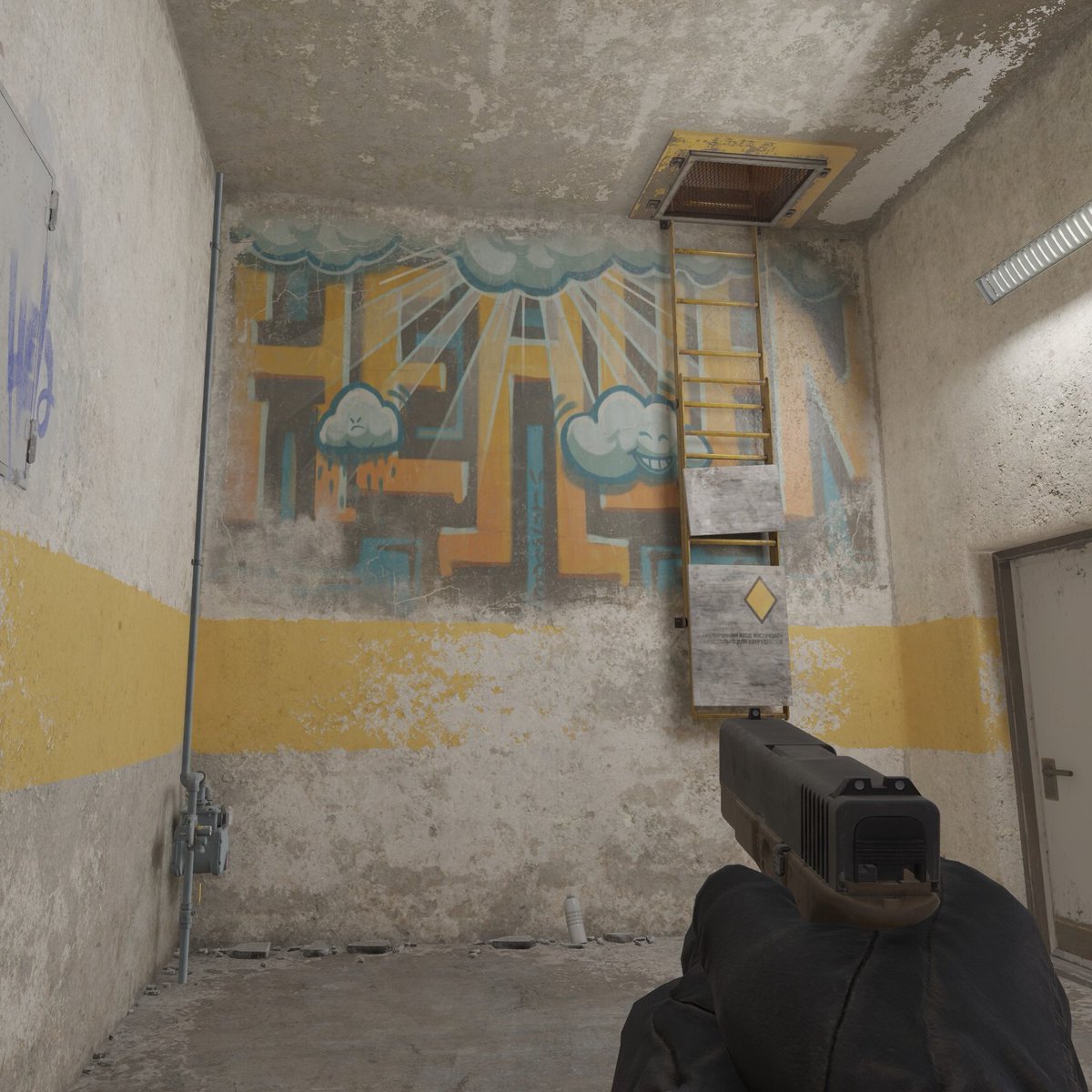 One of the most fun things about working on Counter Strike is doing graffiti. Some I did for Train &lt;3
