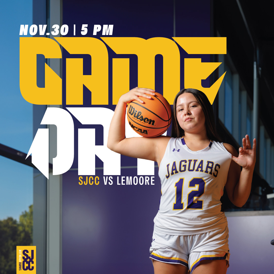 ⭐ Saturday Showdown! ⭐
Join us as the SJCC Jaguars face West Hills-Lemoore in an exciting battle on the court!

Your energy makes the difference—let’s cheer our team to victory!
#OneTeamOneRoar 🐾 🏀