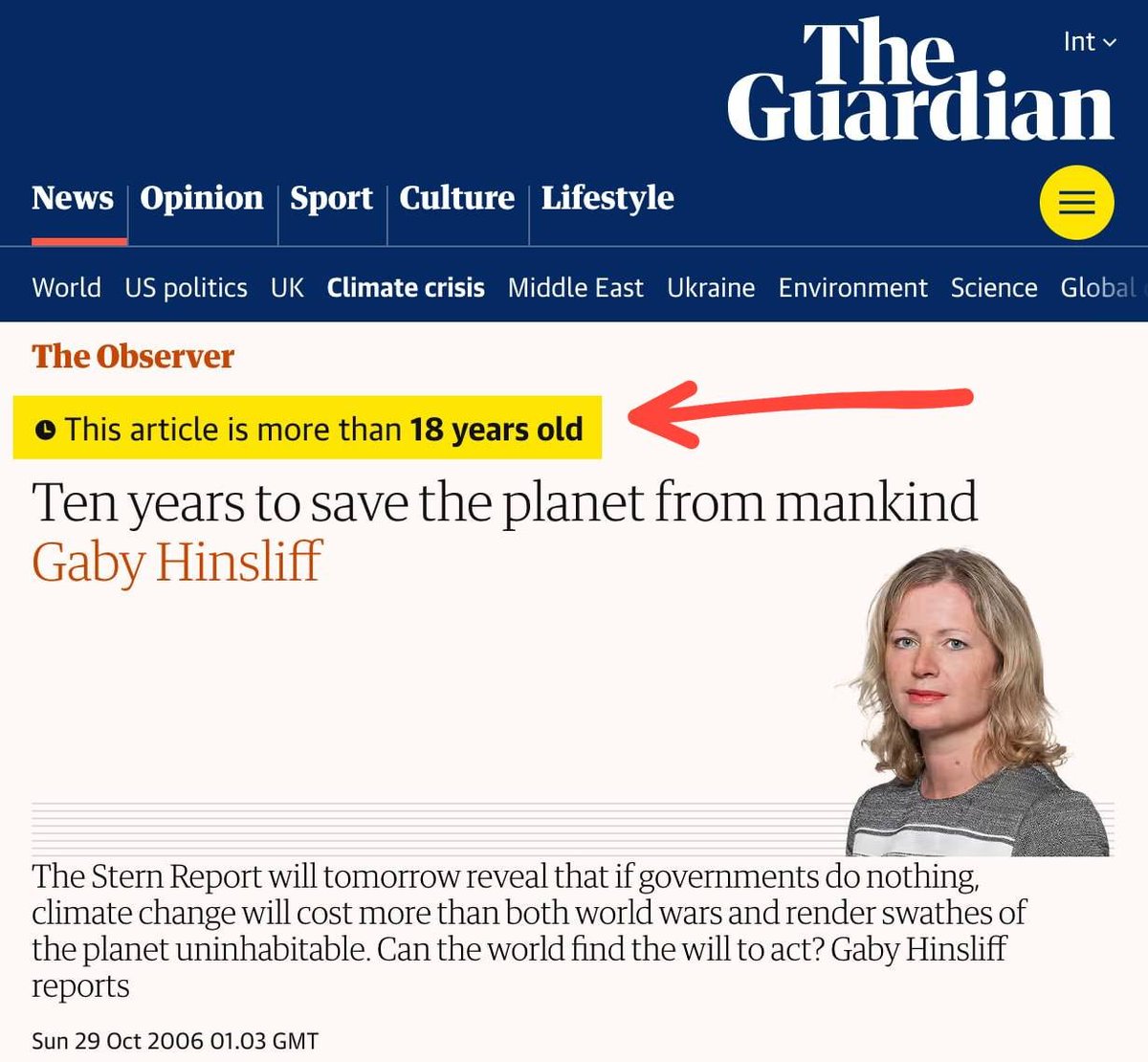 The credibility of mainstream media captured in a single picture: