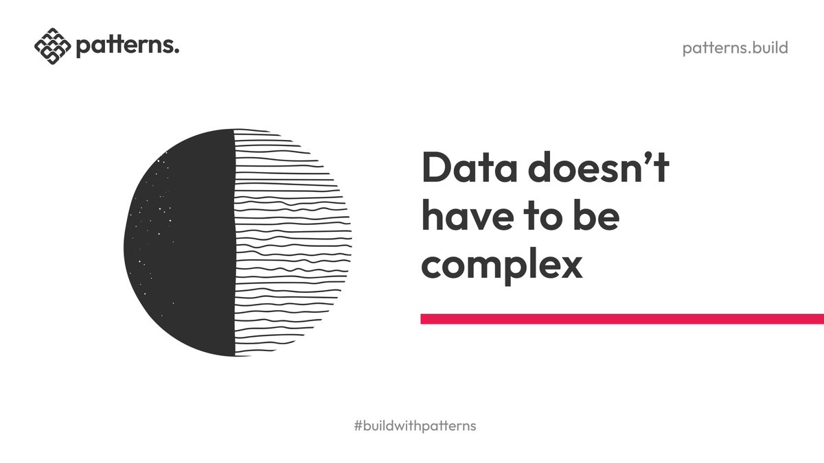 Data doesn’t have to be complex

We uncover data patterns and present them 
in a way that’s clear and easy to understand ⭐️

#buildwithpatterns #data #Web3