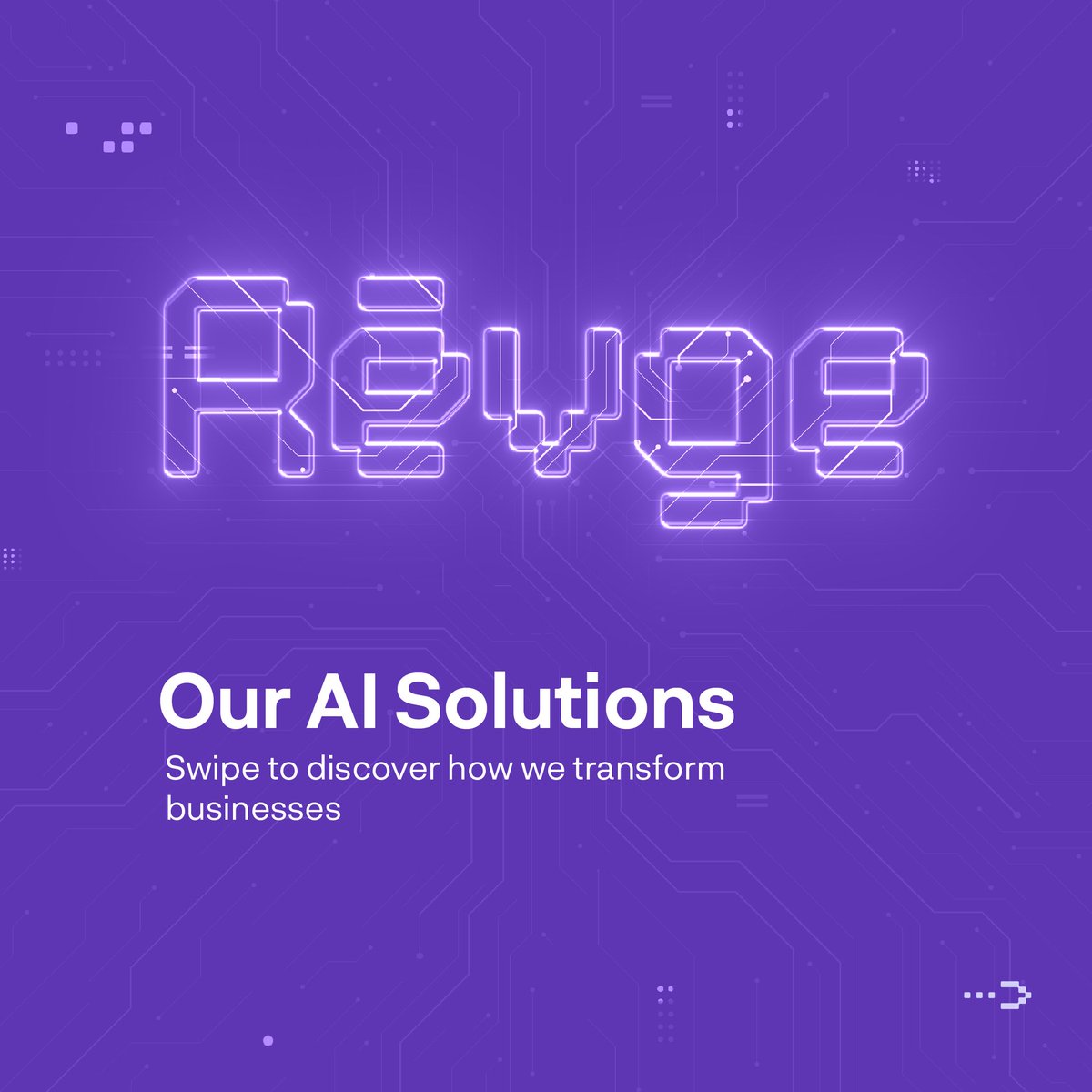 RevgeCo's tweet photo. Transforming Tomorrow with AI
Discover our solutions that turn complexity into clarity. Swipe!

Contact us for more details:
info@revge.com
+964 (0) 750 023 2000
https://t.co/sXTkp9qjiR

#Revge #AI #ArtificialIntelligence #MachineLearning #DeepLearning #TechInnovation #AIStartup https://t.co/X7mJGe2xcu