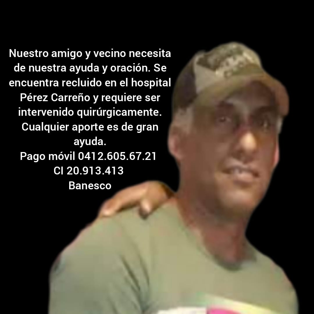 milagrodccg's tweet photo. #ServicioPúblico Amigos, él es ROMAIN ESCALANTE, nuestro querido vecino que sufrió anoche un ACV. Un chico supernoble y solidario. Sus 2 hermanos con necesidades especiales lo necesitan🙏🏻. Gracias por sus oraciones, difusión o apoyo. #Caracas https://t.co/F94MEVze1y