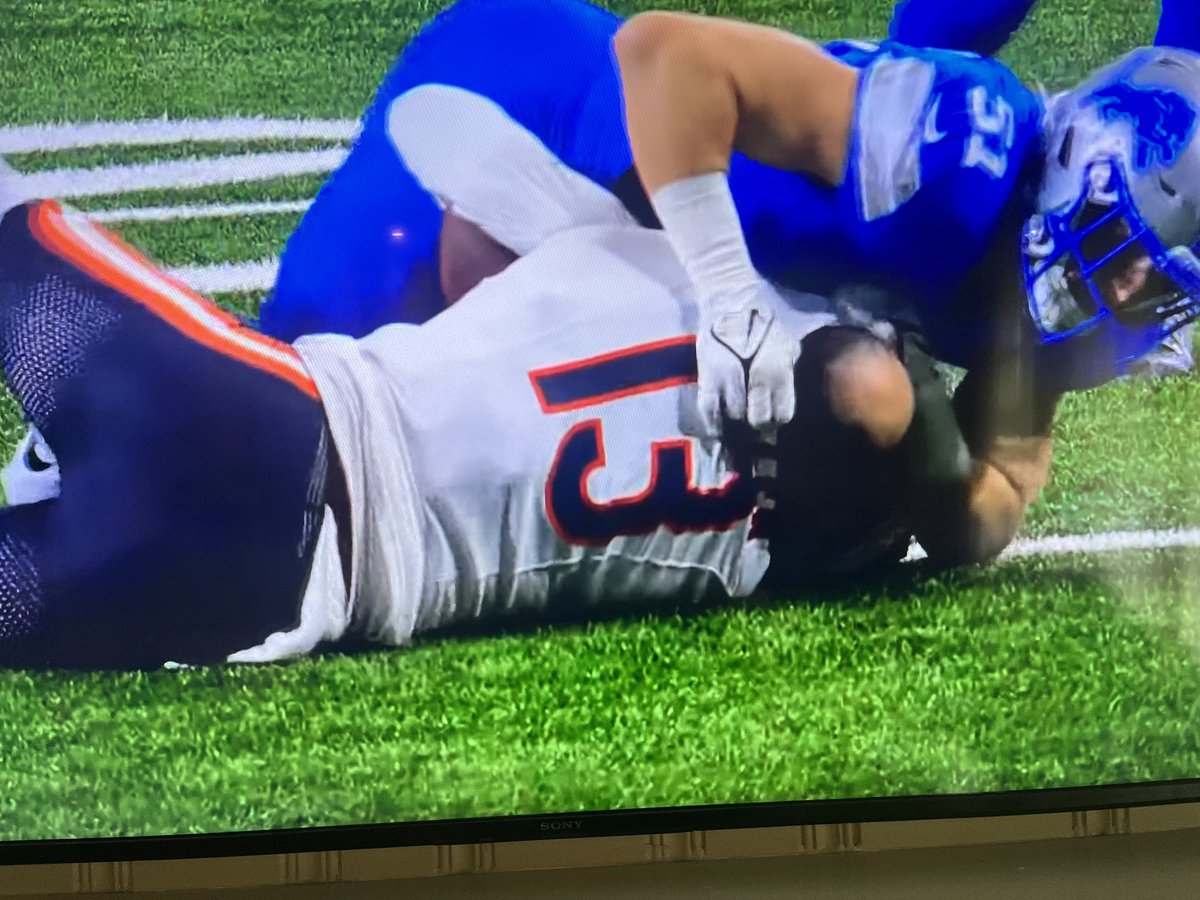 I see why Keenan Allen was mad his helmet got ripped out.