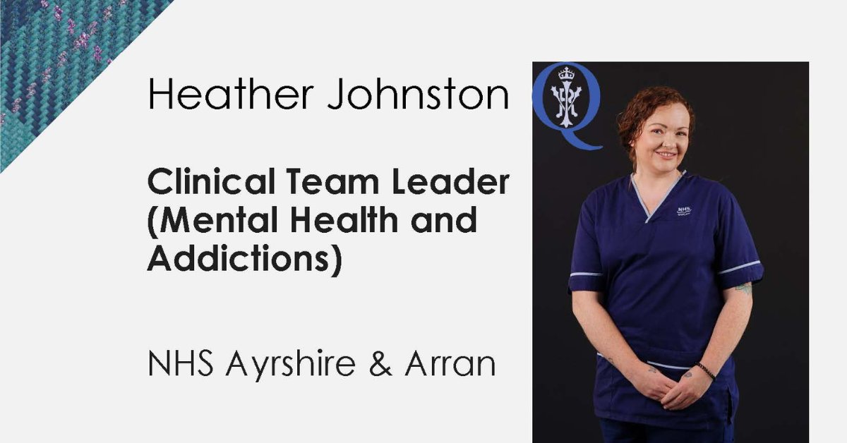 Congratulations to Heather Johnston, Clinical Team Leader (Mental Health and Addictions), from NHS Ayrshire &amp; Arran, who is inspiring and leading the future of prison healthcare in Ayrshire. 

#QNISawards