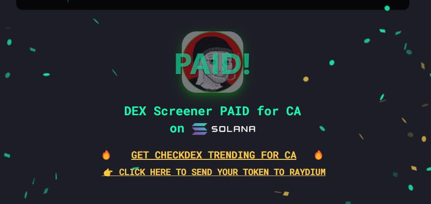 SolCryptoAddict's tweet photo. DEX is paid!

https://t.co/pWHldbKWM2

https://t.co/mxG3NSPxW4 https://t.co/utOlauKVzy