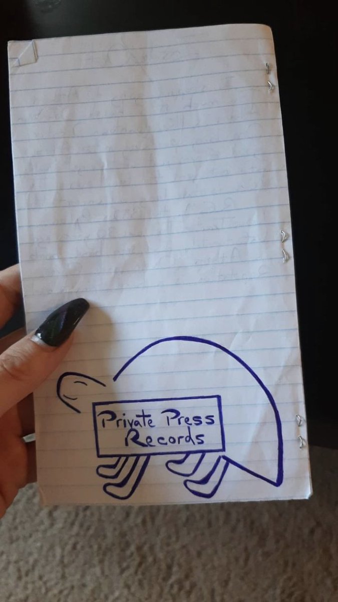 doug_knight_'s tweet photo. Back of an Excited Dust copy from 2018 #HappyTurtle @privatePRESSrec https://t.co/H1XHie3y29