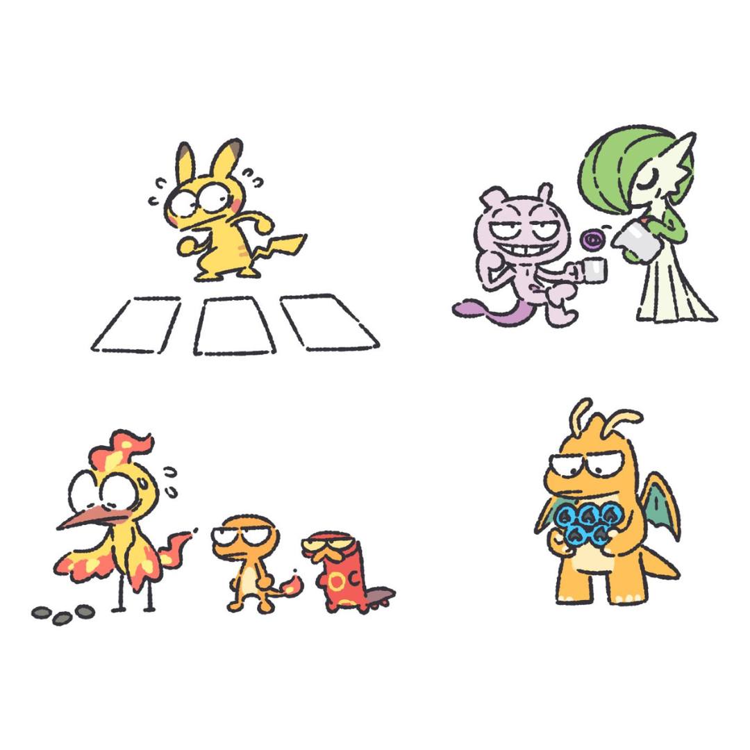 JVCom's tweet photo. Pokémon TCG Pocket en dessins. 😭

(par @sqshiijelly) https://t.co/1vjl1vbcTq