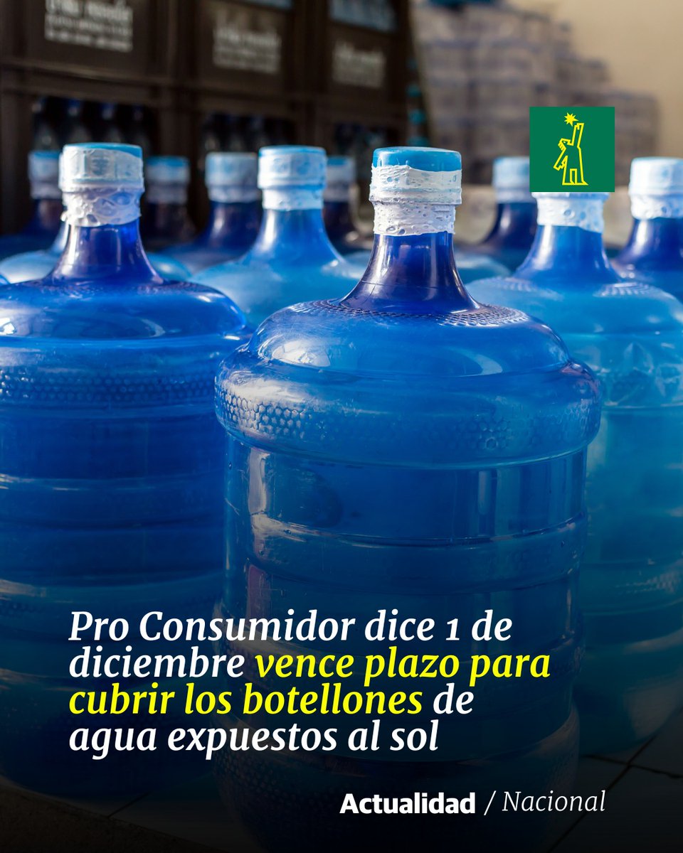 🗞 | #NacionalDL | Advierte vencido ese plazo iniciarán operativos en todo el país

🔗 ow.ly/vQZb50UhBb9

#DiarioLibre #ProConsumidor #BotellonesDeAgua #Sol