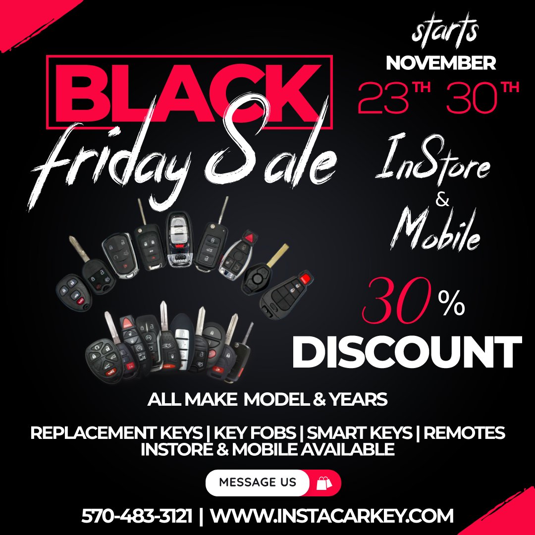 Instacarkey's tweet photo. Black Friday Sale on InStore and Mobile services. Shop our online shop for more sales https://t.co/27CbdreawG https://t.co/aFbJ04p5hX