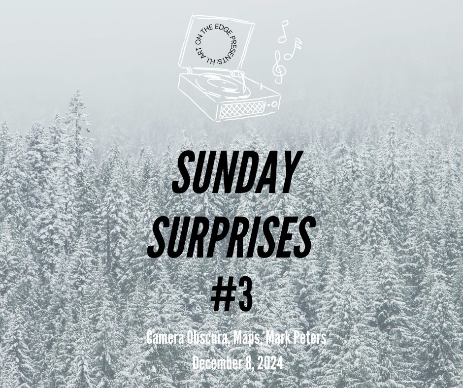 H.I. ART ON THE EDGE (@thehiart418) on Twitter photo Sunday Surprises #3
December 8, 2024, at 9am(pt) / 5pm(uk)
Mark it on your calendar...more details are on the way!
<a href="/Camera_Obscura_/">Camera_Obscura_</a> <a href="/thisismaps/">Maps</a> <a href="/talktopeters/">Mark Peters</a>
#indiepop #electronica #shoegaze #ambient
#sundaysurprises Sunday Surprises #3
December 8, 2024, at 9am(pt) / 5pm(uk)
Mark it on your calendar...more details are on the way!
<a href="/Camera_Obscura_/">Camera_Obscura_</a> <a href="/thisismaps/">Maps</a> <a href="/talktopeters/">Mark Peters</a>
#indiepop #electronica #shoegaze #ambient
#sundaysurprises