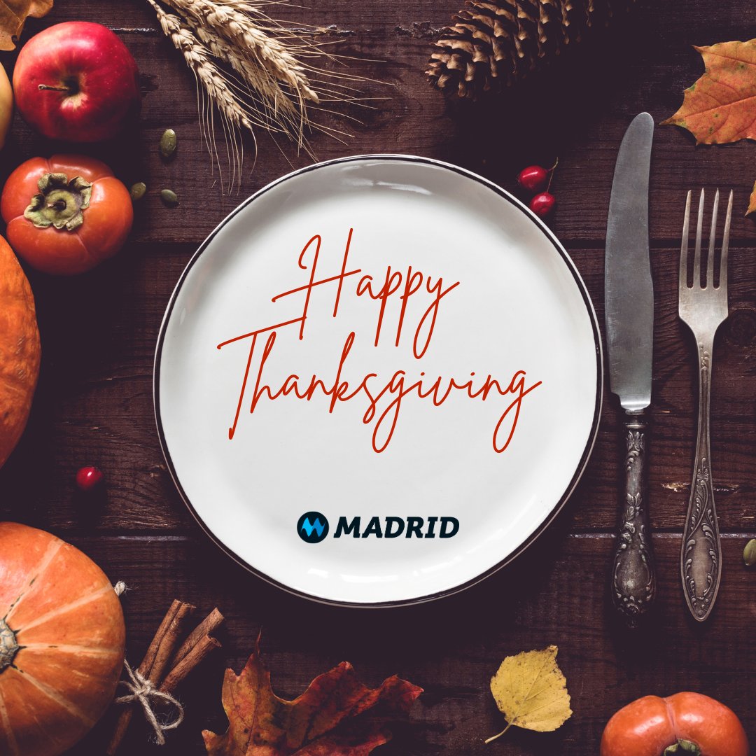 Wishing you a joyful Thanksgiving from all of us here at Madrid! 🍂🍽️🦃

#HappyThanksgiving