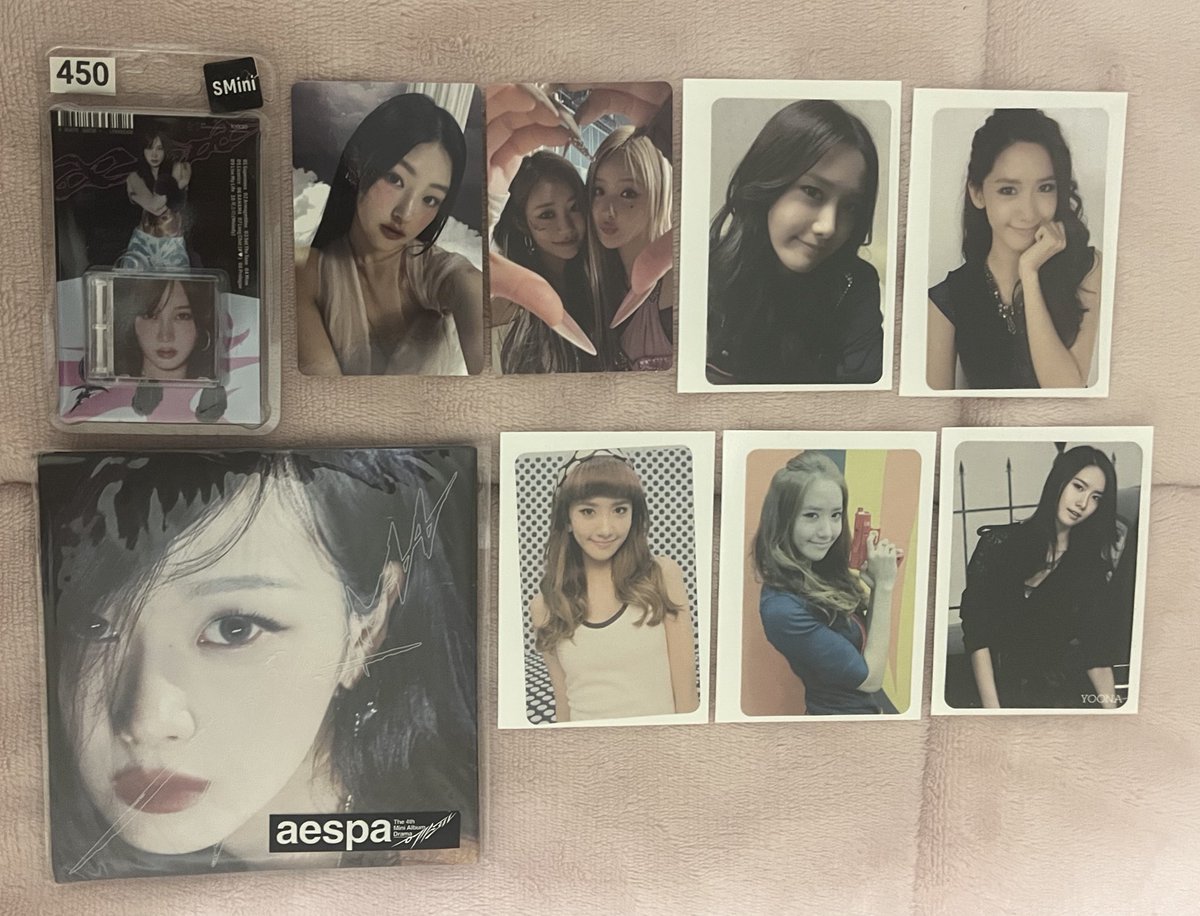 aespa kiof snsd satıs 
yoona kartlarını set olarak satmayı dusunuyorum smini 300(?) poster ver. 250 dusundum kiof kartlarından pek emin degilim detaylı konusuruz ayırma yapmıyorum 🫰🏻