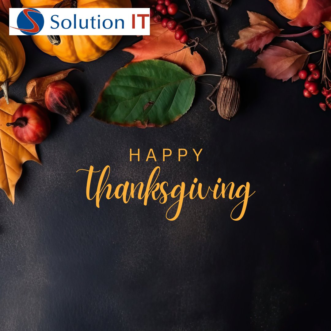 SolutionITInc's tweet photo. Happy Thanksgiving!

#happythanksgiving #thanksgiving2024 https://t.co/cQFfKBi68U