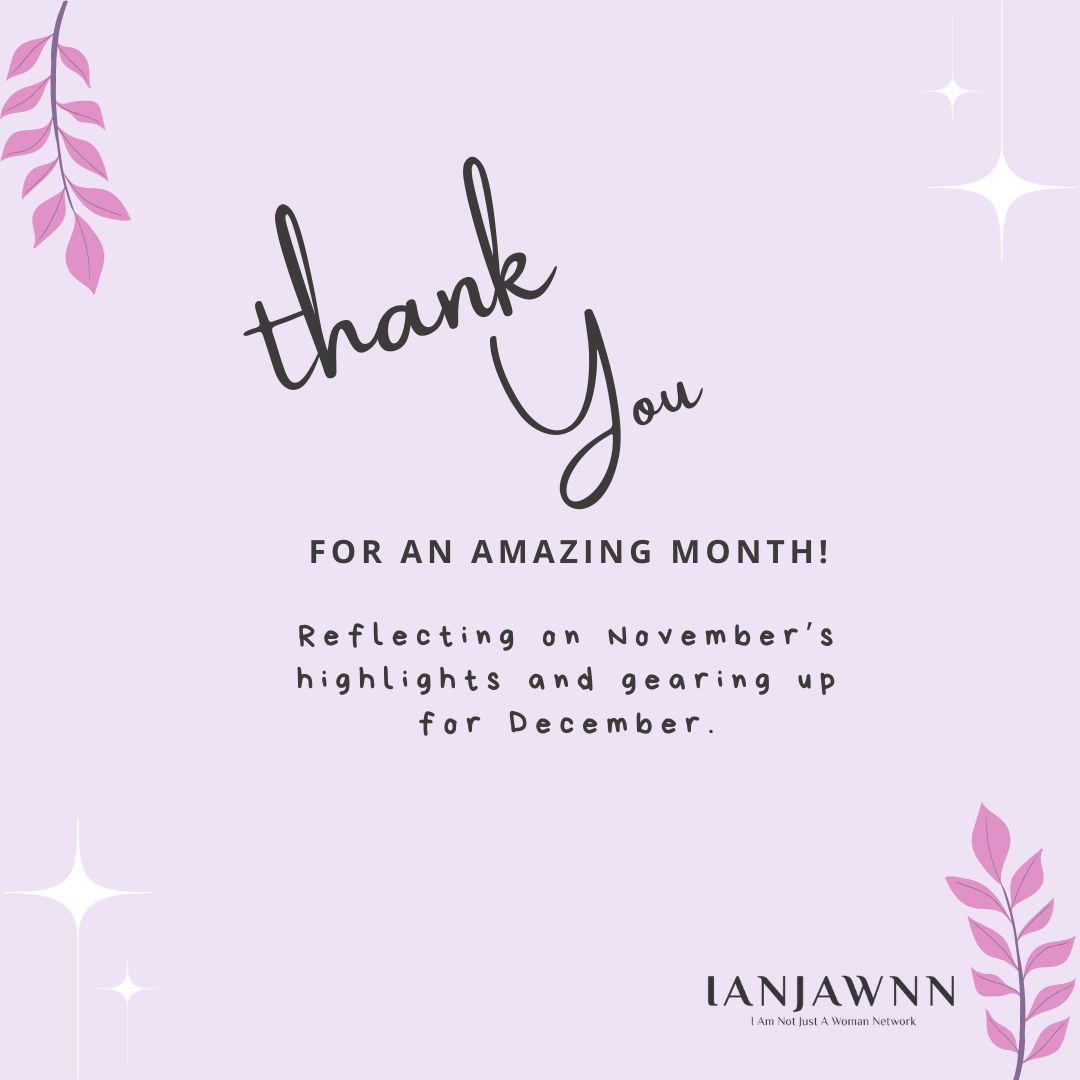 ianjawnn's tweet photo. Thank you for an amazing month! Reflecting on November’s highlights and gearing up for December.

#NovemberRecap #GratefulCommunity #IANJAWNN https://t.co/crxbSmjWOO