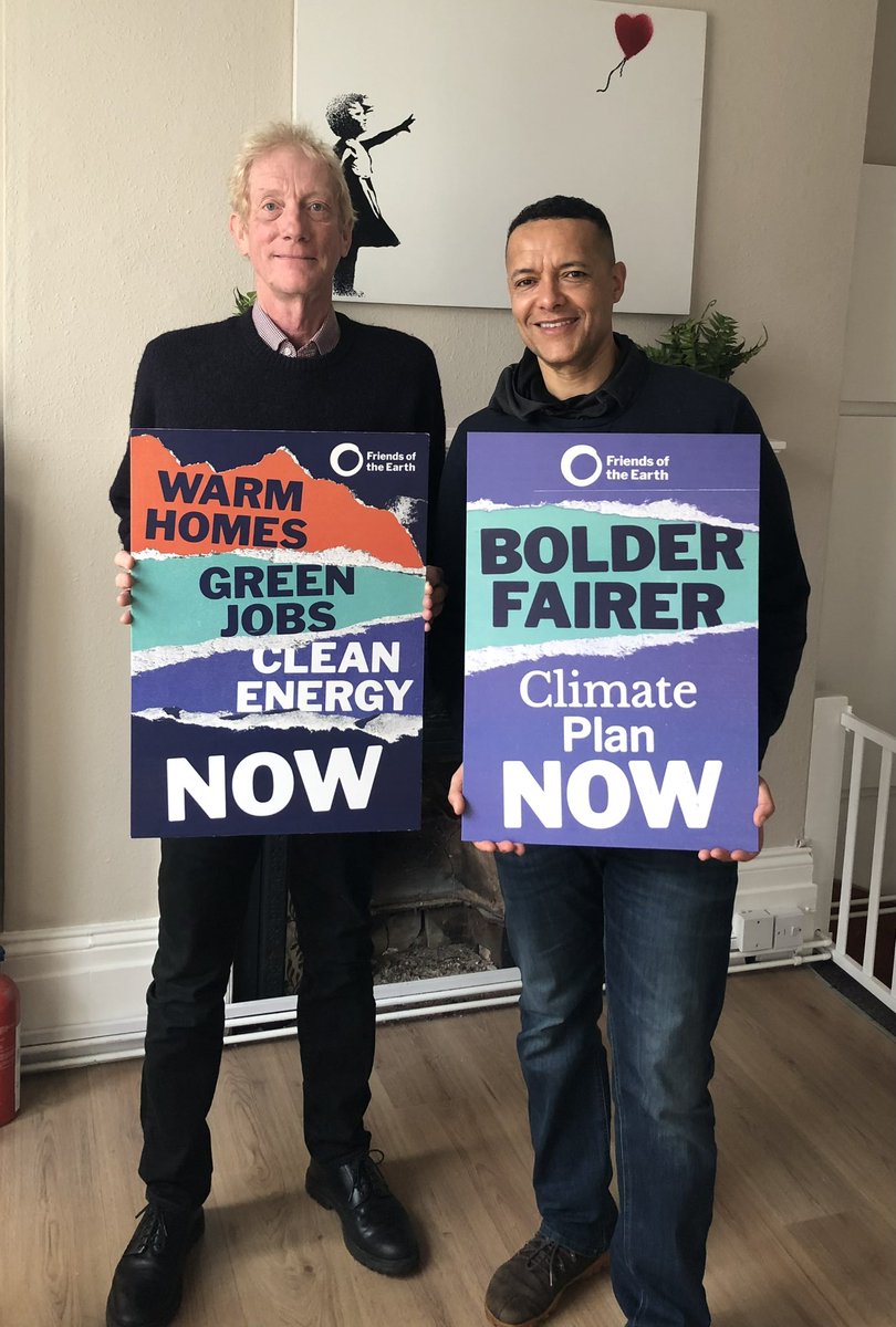 Delighted to be able to deliver the <a href="/friends_earth/">Friends of the Earth</a> report: ‘Climate at a crossroads’ to <a href="/labourlewis/">Clive Lewis MP</a> today. This report highlights the transformative impact of the Climate Change Act, and how its legacy is now in jeopardy. 
Continues 👇