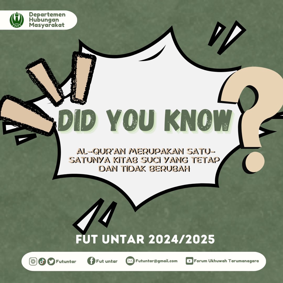 Forum Ukhuwah Tarumanagara (FUT) tweet media