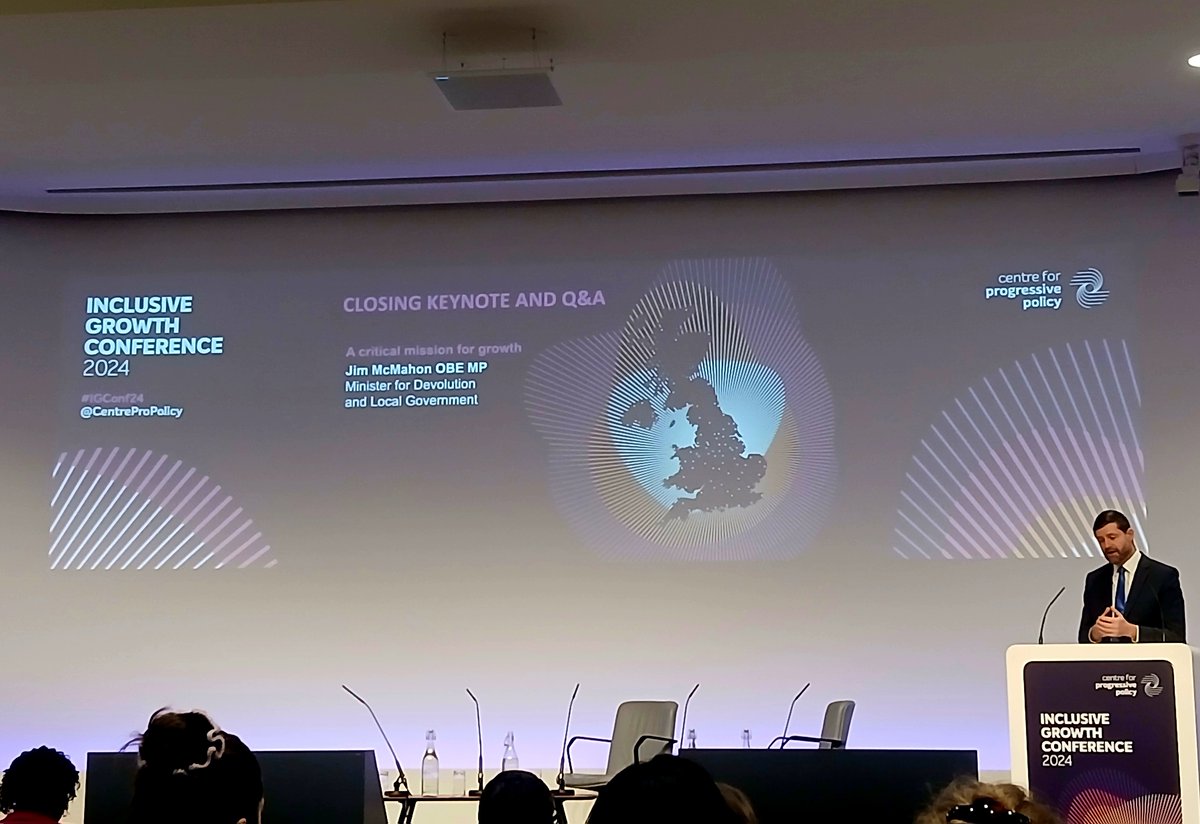 Annabel Smith (@annabel___smith) on Twitter photo Great to have <a href="/JimfromOldham/">Jim McMahon MP</a>'s keynote at our #IGConf24 speaking to government's commitment to resetting the partnership of power between the centre + our local areas.
Setting the scene for our emerging work with <a href="/FutureGovForum/">The Future Governance Forum (FGF)</a> + <a href="/metrodynamics/">Metro Dynamics</a> to evolve on our <a href="/IGN_tweets/">Inclusive Growth Network</a> Great to have <a href="/JimfromOldham/">Jim McMahon MP</a>'s keynote at our #IGConf24 speaking to government's commitment to resetting the partnership of power between the centre + our local areas.
Setting the scene for our emerging work with <a href="/FutureGovForum/">The Future Governance Forum (FGF)</a> + <a href="/metrodynamics/">Metro Dynamics</a> to evolve on our <a href="/IGN_tweets/">Inclusive Growth Network</a>