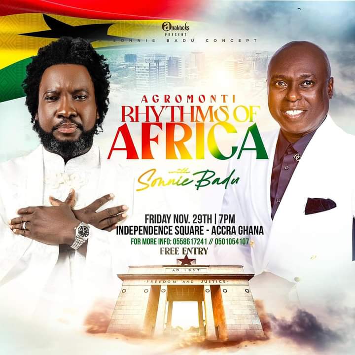 SecretnewsGhana's tweet photo. Performing Artists On the night Of "RHYTHMS OF AFRICA"...A @sonniebaduuk Night in Accra, Ghana
See you there 💯⚡‼️
#TheClassicBlogger https://t.co/qxS4f9Ult0