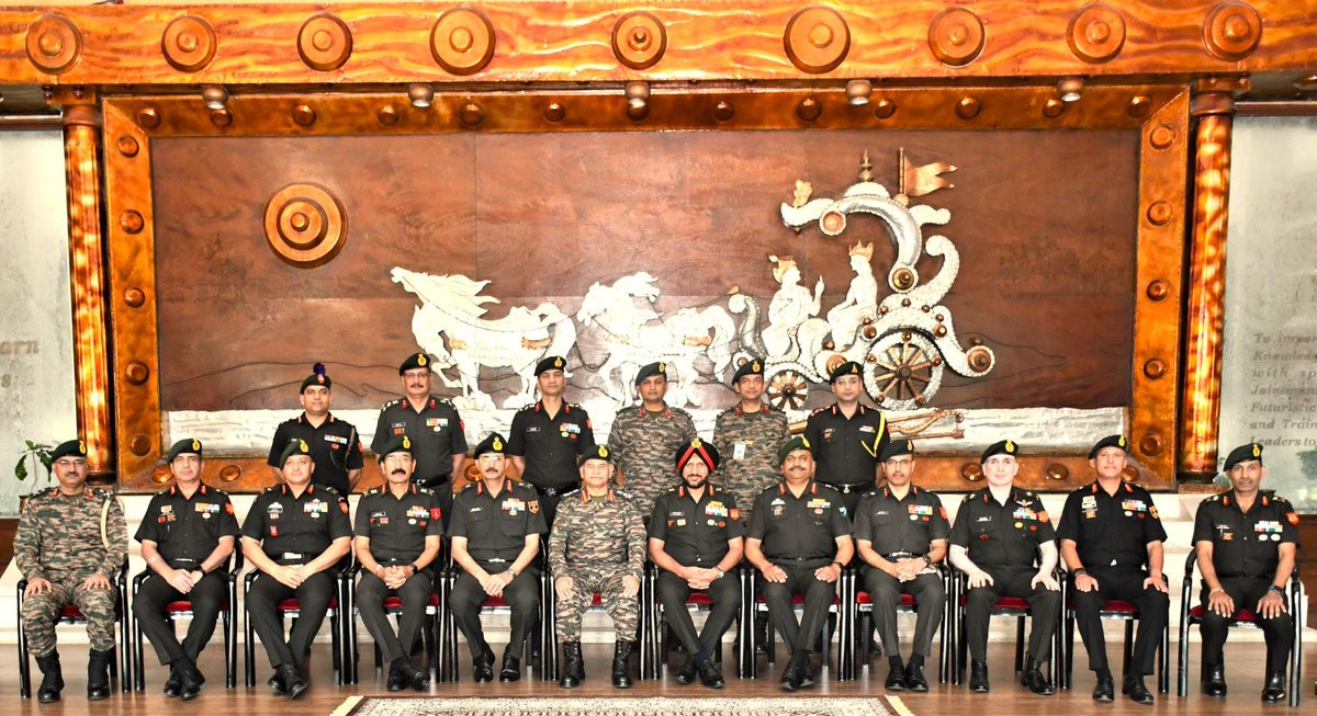 adgpi's tweet image. *26th Doctrine and Strategy Seminar 2024*

#GeneralUpendraDwivedi, #COAS, visited the Army War College, #AWC, #Mhow for the 26th Doctrine and Strategy Seminar on 28 Nov 2024. #COAS shared his thoughts as part of the Plenary Address on the theme of the Seminar “Need for Adaptive…