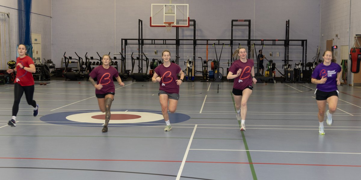 RAF_Shawbury's tweet photo. RAF footballer Rachael Howes was diagnosed with a rare type of blood cancer earlier this year, for which there is currently no cure. But Rachel doesn’t give up and she embarked on a series of tough challenges to raise awareness and funds for Blood Cancer UK. https://t.co/c14hirE5bx