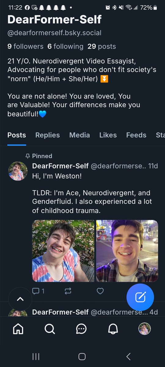 Dear Former-Self tweet media