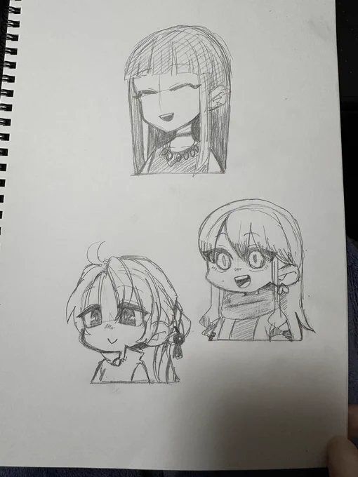 バストアップしか描けんなぁ 