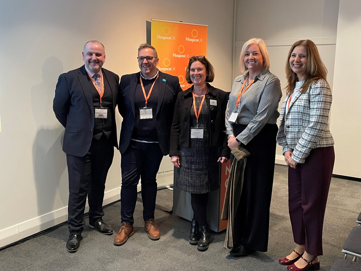 Sue_Ryder's tweet photo. Today our CEO, @JamesCSanderson  has chaired one of the final sessions @HospiceUK conference discussing hospice funding challenges in the nations with CEOs from @CityHospice @accordhospice @FoyleHospice #hospiceukconf https://t.co/FerI2FoPTY