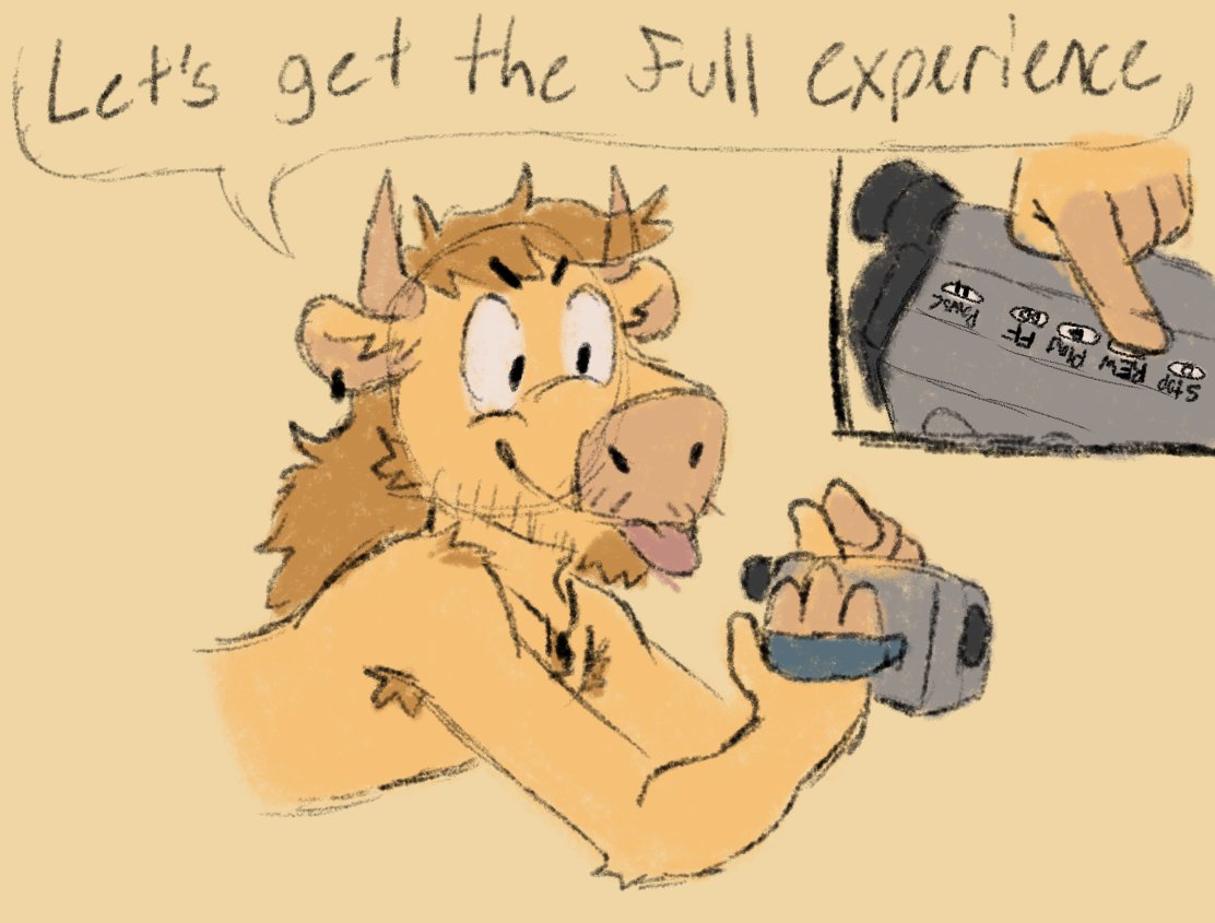 GratedTheArtist's tweet photo. Drew wanted to bring a camcorder for his first time meeting Claude in person, said it'd make the memories "more nostalgic" 📹 https://t.co/fgl6U2EtxY