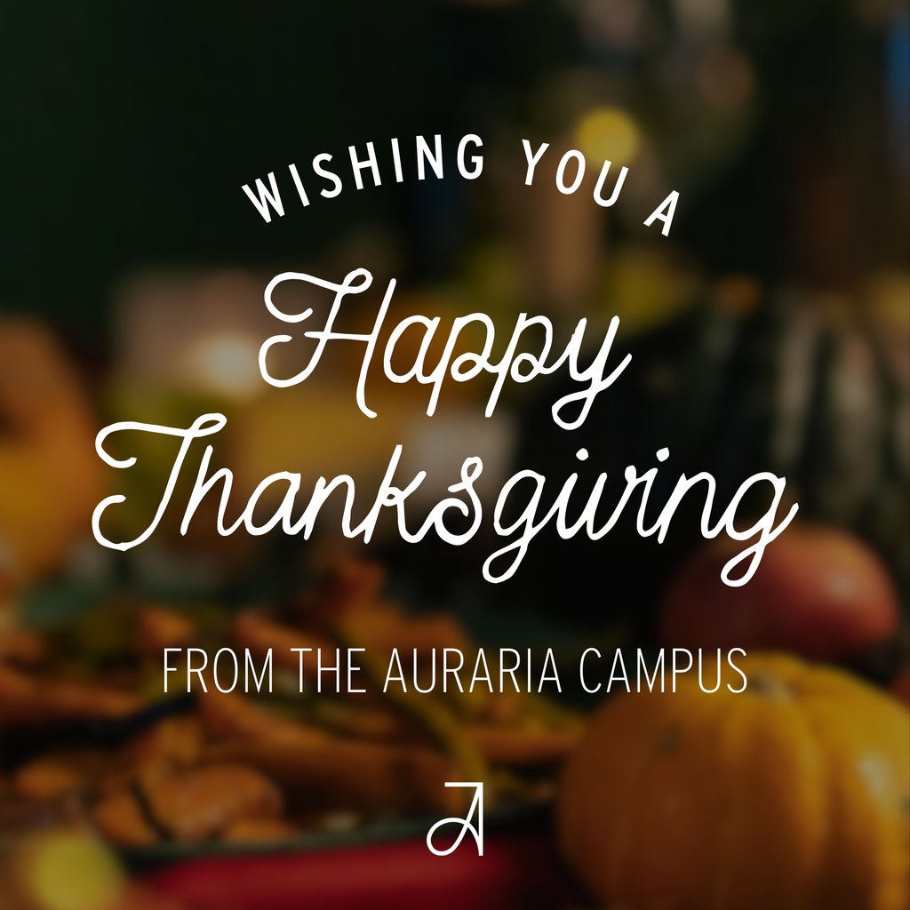 Happy Thanksgiving, Auraria Campus! 🦃🍂 We're grateful for our amazing community.