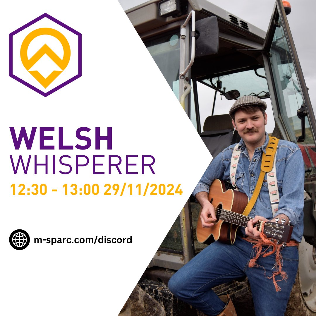 M-SParc (@m_sparc) on Twitter photo Join us tomorrow (Friday) for an online chat with the <a href="/WelshWhisperer/">Welsh Whisperer</a> himself! 🏴
Ymunwch â ni amser cinio yfory am sgwrs byw gyda'r <a href="/WelshWhisperer/">Welsh Whisperer</a> ei hun! Yn rhithiol yn ein sianel Discord Gofod Cymraeg.
🔗 m-sparc.com/discord
Gwd thing! Join us tomorrow (Friday) for an online chat with the <a href="/WelshWhisperer/">Welsh Whisperer</a> himself! 🏴
Ymunwch â ni amser cinio yfory am sgwrs byw gyda'r <a href="/WelshWhisperer/">Welsh Whisperer</a> ei hun! Yn rhithiol yn ein sianel Discord Gofod Cymraeg.
🔗 m-sparc.com/discord
Gwd thing!