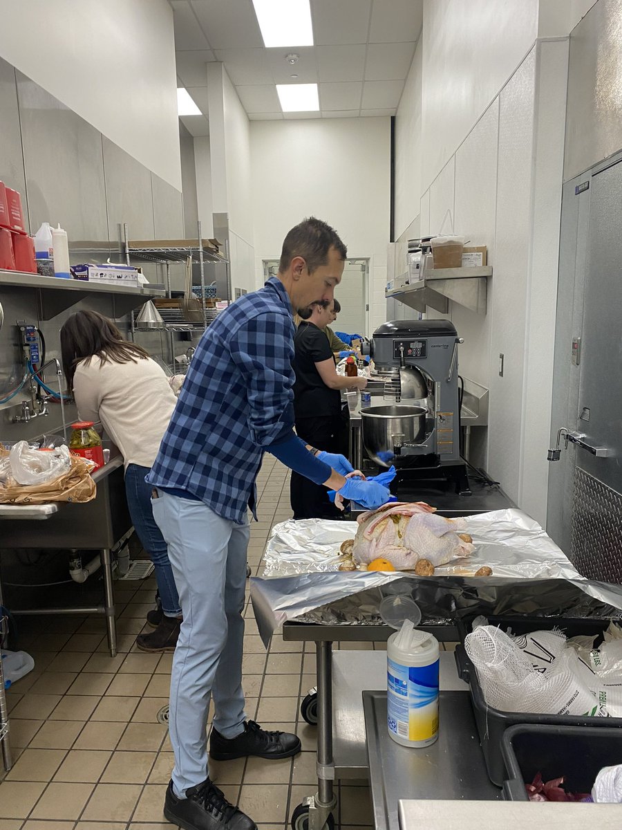 spudkings's tweet photo. The Spud Kings celebrated Thanksgiving early last night before they get on the road to Casper today. A huge thank you to Teton Toyota and Bingham Healthcare for providing food. And thank you to our amazing billet families for bringing food and spending time with us! https://t.co/3XwmdipfyK