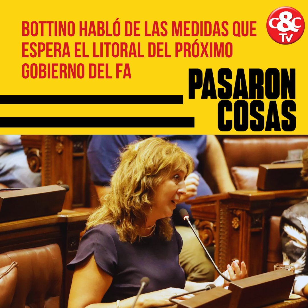 Caras & Caretas (@carasycaretasuy) on Twitter photo La reactivación económica, la generación de empleo y las políticas de frontera en el litoral deben ser prioridades para el próximo gobierno, según diputada del FA, <a href="/ceciliabottino/">Cecilia Bottino Fiuri</a>
▶️💻🔗bit.ly/3OvejeI La reactivación económica, la generación de empleo y las políticas de frontera en el litoral deben ser prioridades para el próximo gobierno, según diputada del FA, <a href="/ceciliabottino/">Cecilia Bottino Fiuri</a>
▶️💻🔗bit.ly/3OvejeI