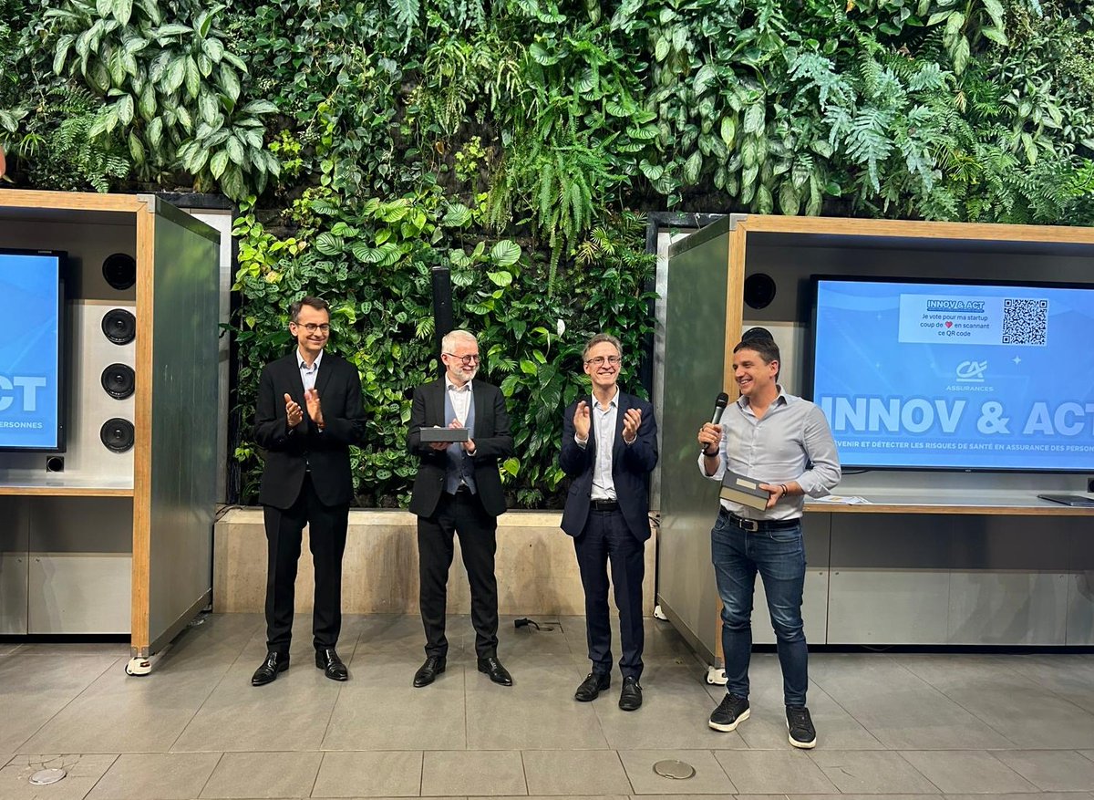 #Innovation | Clap de fin pour notre challenge Innov&amp;Act 2024 ! 🚀

Hier, nos 10 startups finalistes ont présenté leurs solutions devant un jury composé d'experts. 

👏 Félicitations aux trois lauréats :
🥇 <a href="/teale_io/">teale</a>  
🥈 Five Lives 
🥉 HumanFab WorkCare