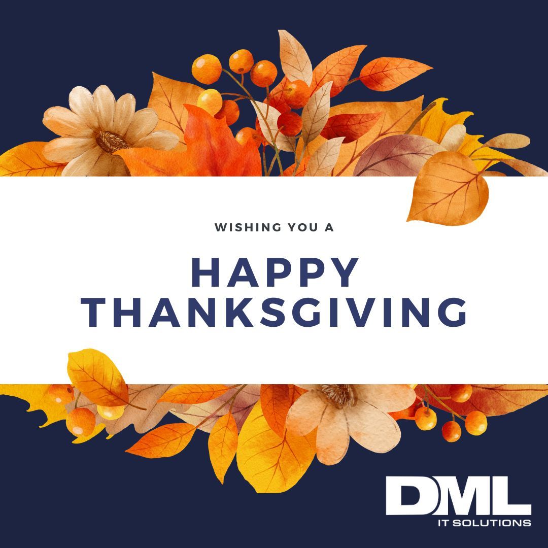 DMLITSolutions's tweet image. Happy Thanksgiving from the DML IT Solutions team!🦃🍂 We&apos;re grateful for our incredible clients, partners, and amazing colleagues who make everything we do possible.
#Thanksgiving #Gratitude #Thankful