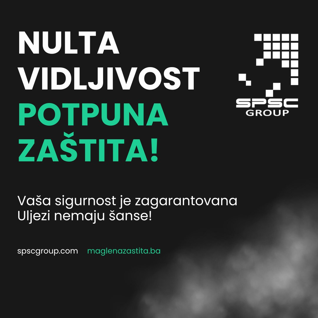 spscgroup's tweet photo. Nulta vidljivost, potpuna zaštita!⚡

Vaša sigurnost je prioritet! Uz naš napredni sistem maglene zaštite, uljezi nemaju nikakve šanse.🔒 

Ne čekajte, osigurajte svoj prostor već danas!

 #MaglenaZaštita #URFog #SigurnosniSistemi #SPSCGroup #ZaštitaImovine https://t.co/MQYXwAbiOF