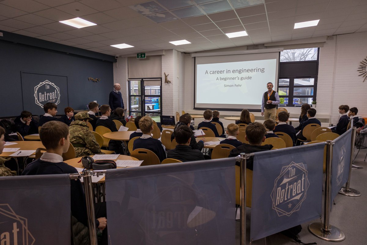 We were very glad to welcome Dr Simon Fehr to our careers café this morning to talk about engineering.

Simon emphasised that engineering is as much about problem solving and creativity as it is maths and science.

Thanks to Simon for a pragmatic and engaging talk!