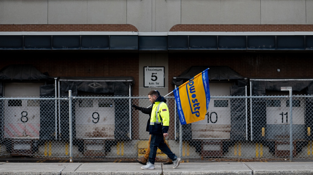 CJAD800's tweet photo. #BREAKING The union representing Canada Post workers says the Crown corporation has been laying striking employees off as the labour action by more than 55,000 workers approaches the two-week mark. Tune in to CJAD 800 for continuing coverage. https://t.co/MbhqkonhLN