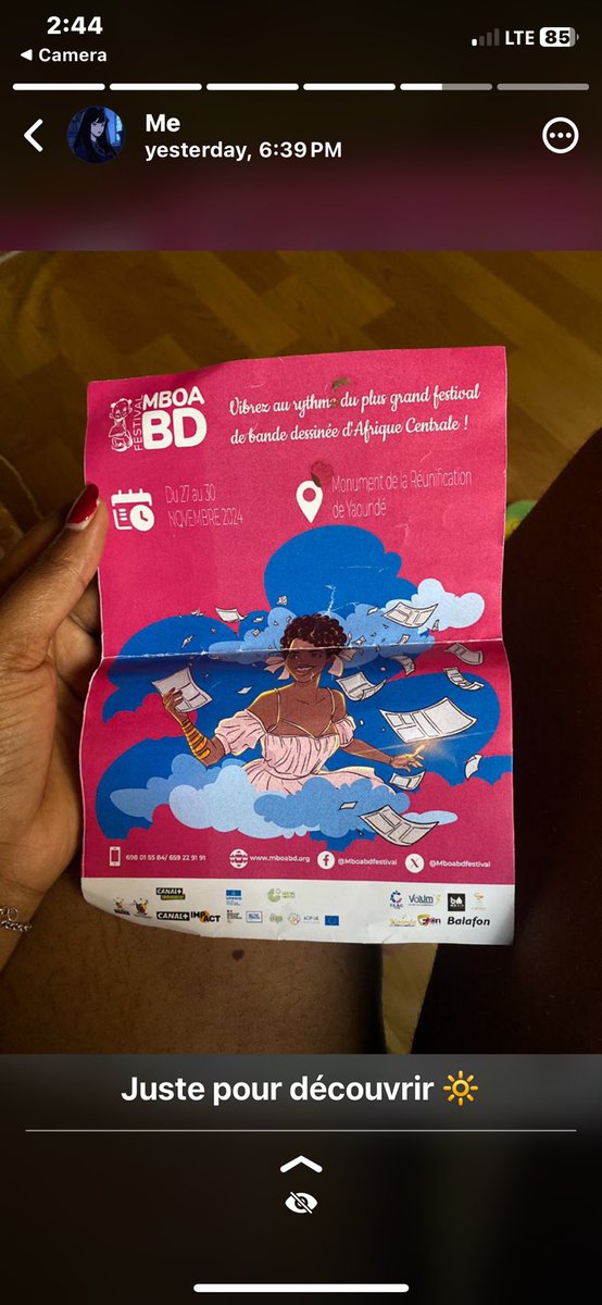 Il faisait beau aujourd’hui 😊🌸🔆

<a href="/MboaBDFestival/">MboaBDFestival</a>