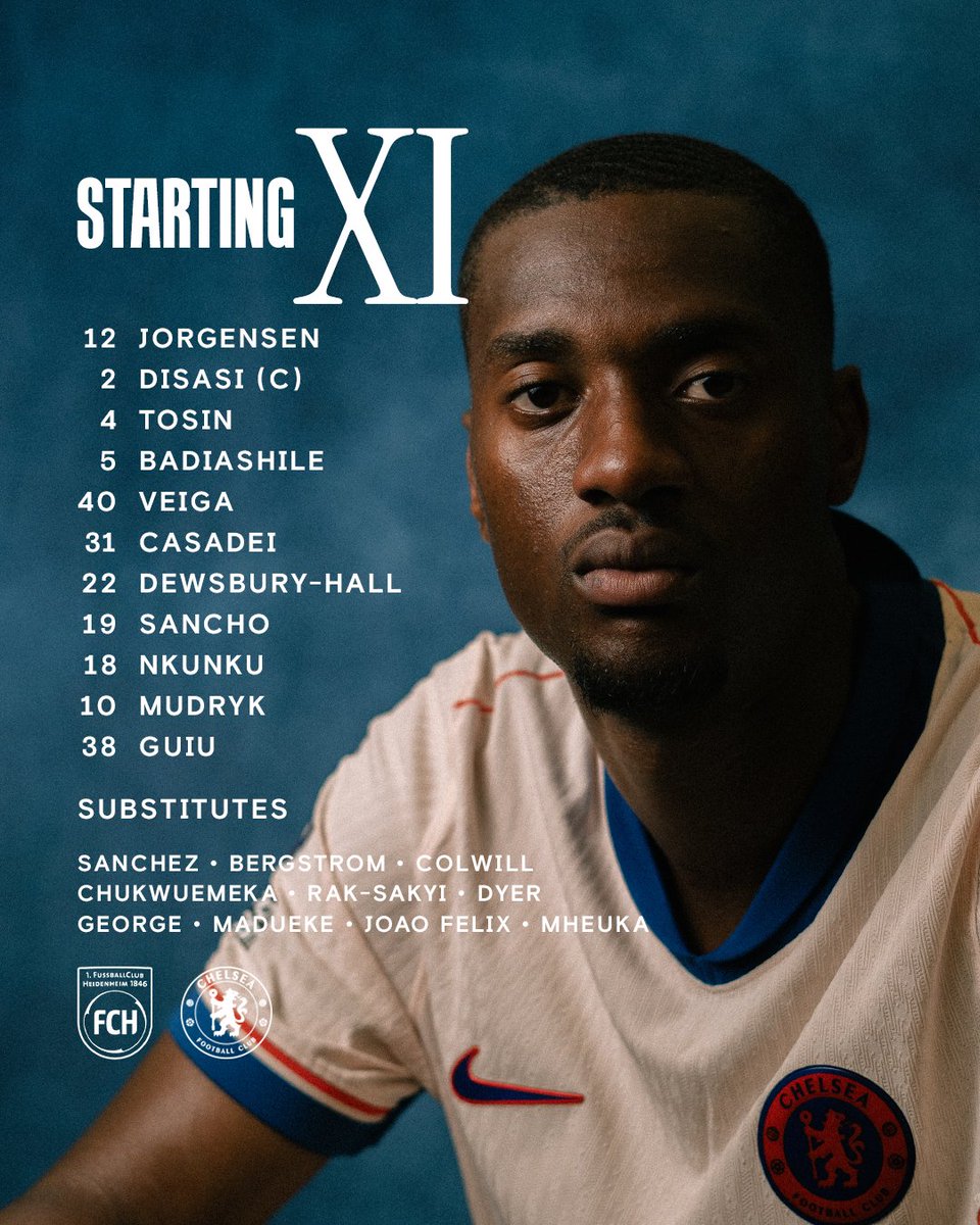 Your Chelsea side tonight! ✊

#CFC | #UECL