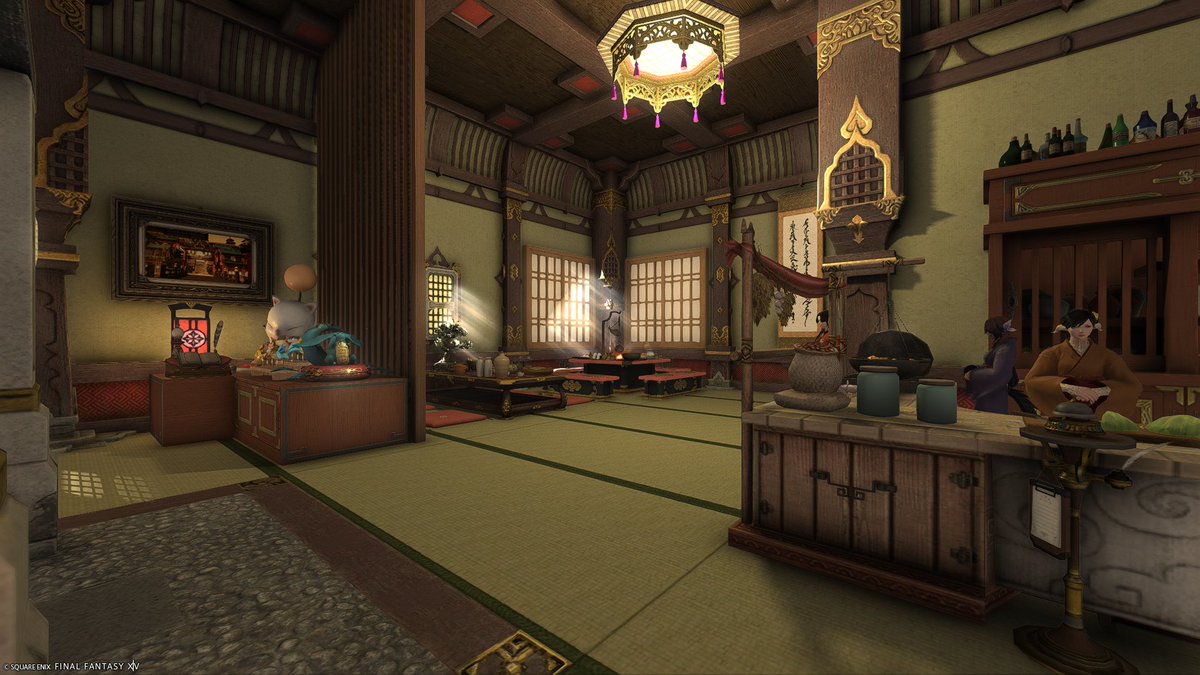 araragidyne's tweet photo. #FoxclonHousing #FFXIVHousing
Theme: Hingan Residence
Estate Name: Fujiya
Estate Owner: Draguna Doire
Estate Location: Halicarnassus, Shirogane, Ward 17, Plot 34
Comment: I made a lot of food. Please take some. https://t.co/SC47Tl8KMn