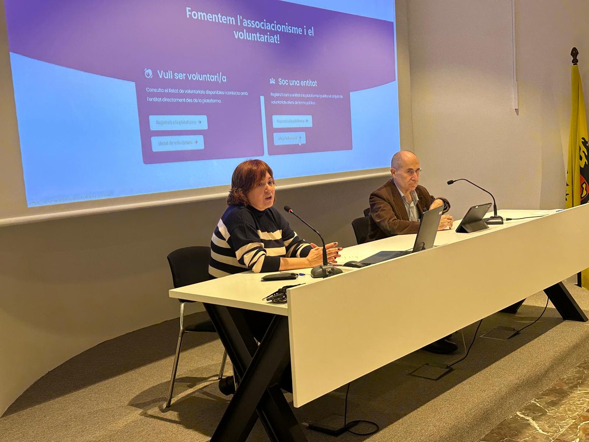 SJDTerresLleida's tweet photo. Sant Joan de Déu Terres de Lleida gestionarà el Punt de Voluntariat del Pallars Jussà 🤝🏻 promogut pel @conselljussa

Avui s’ha presentat oficialment la Plataforma Punt del Voluntariat del Pallars Jussà, un projecte impulsat pel @ConsellJussa i gestionat per @SJDTerresLleida https://t.co/Q1U2bn7COg