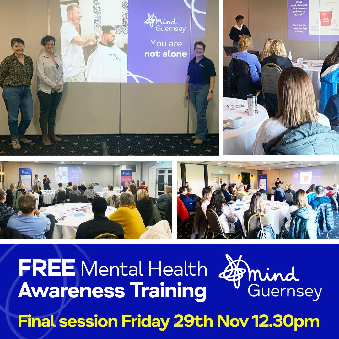 We have had two highly successful sessions at the Peninsula Hotel for our Mental Health Awareness Training. A heartfelt thank you to everyone who has attended so far. Our final session is on Friday, 29th November at 12:30 pm. If you're available, please do join us.