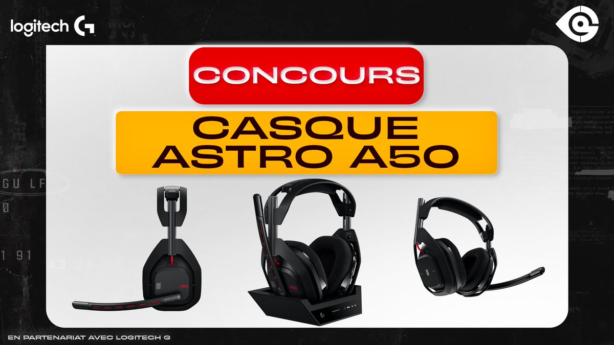 🎁 CONCOURS 🎁

Gagne 1 casque Logitech G Astro #A50LIGHTSPEED
🔄 RT ce post
✅ Follow <a href="/CoDQG_/">CoDQG 🇫🇷 - Call of Duty FR</a> &amp; <a href="/LogitechGFrance/">Logitech G France</a>
💬 Dis-nous pourquoi tu veux ce casque

En partenariat avec Logitech G France - Collaboration commerciale.
Tirage au sort le 5 décembre 2024 - 18h.