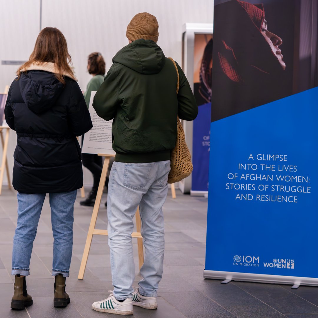 UNCityCPH's tweet photo. This #docUNight screening of ‘Bread & Roses’ in @UNCityCPH co-organised by @UN_Women, @IOM_Nordics, and @UNFPA served as an important reminder of the challenges faced by women and girls in #Afghanistan following the Taliban’s takeover. https://t.co/xX7Q3FBsaY