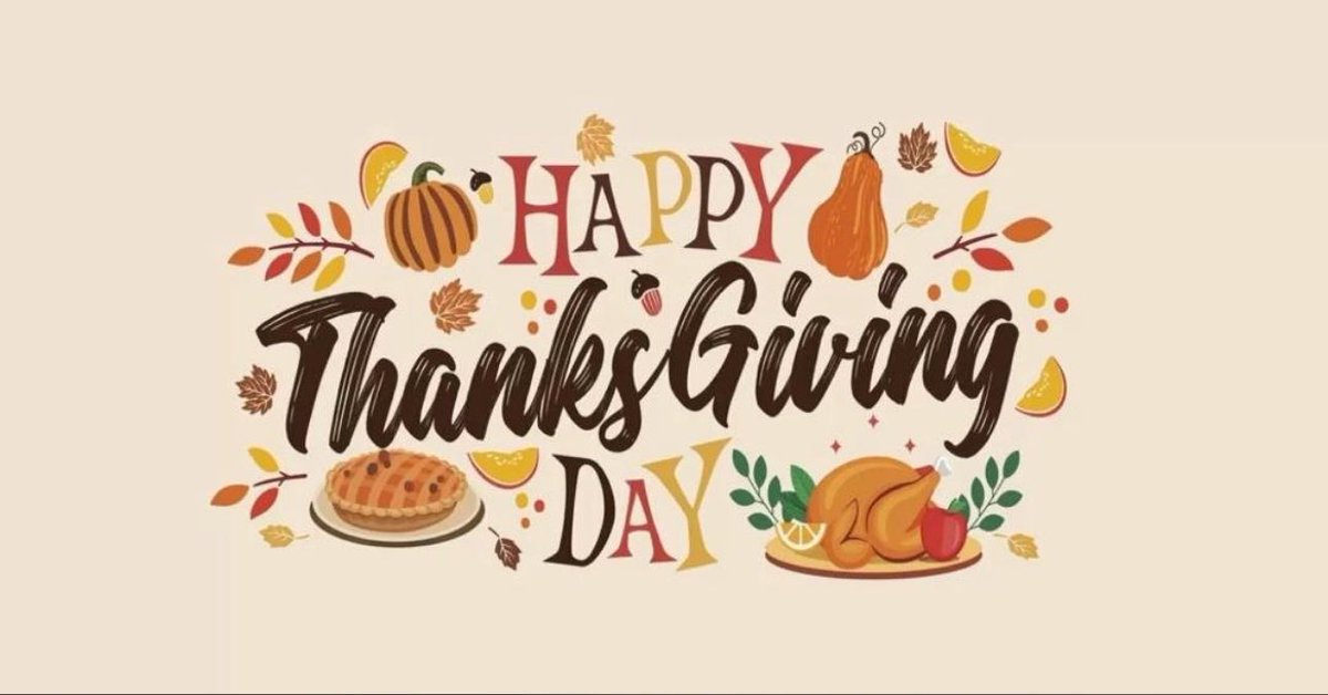 On this Thanksgiving, let's take a moment to appreciate all the blessings in our lives. Happy Thanksgiving